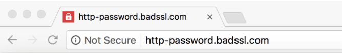 Bad Password Warning