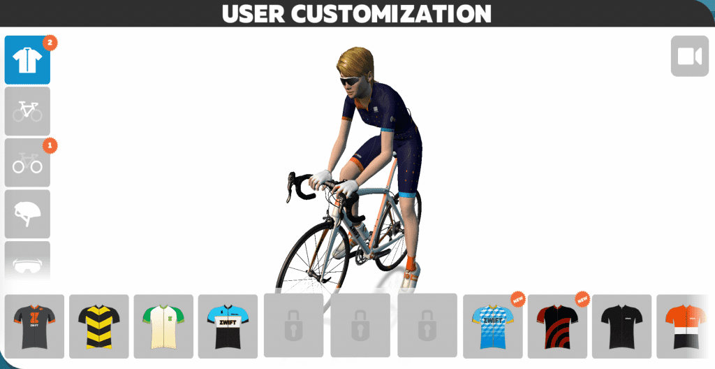 User customization screen