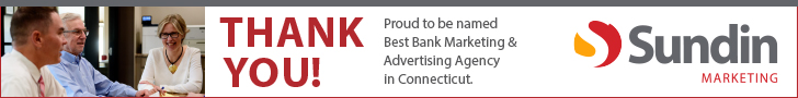 Thank you! Proud to be named Best Bank Marketing & Advertising Agency in Connecticut.