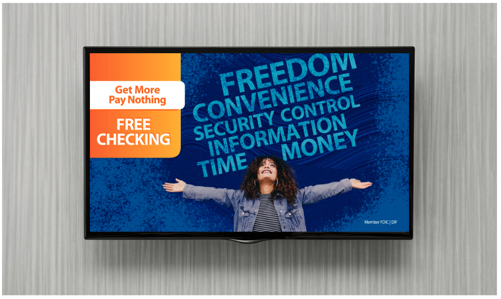 Single screen - Get more, pay nothing. Freedom, convenience, security, control, information, time, money.